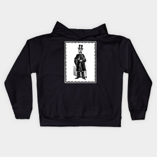 Skeleton Groom (White) Kids Hoodie